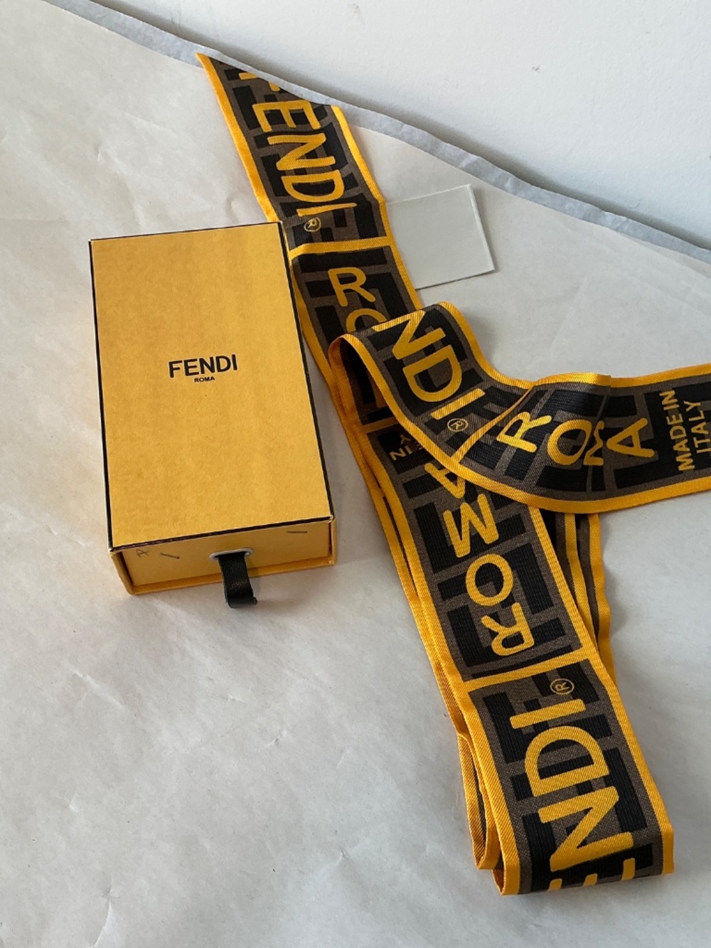Fendi Roma Scarf Gold - Picture 6 of 7